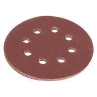 Круг абразивный на ворсовой подложке под липучку, перфорированный, P 120, 125 мм, 5 шт. Matrix 73806