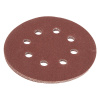 Круг абразивный на ворсовой подложке под липучку, перфорированный, P 120, 125 мм, 5 шт. Matrix 73806