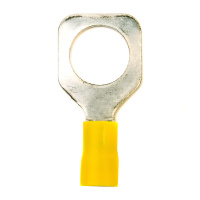Наконечник кабельный НКИ 6-12 с изолированным фланцем желтый (50шт) DKC 2C12P