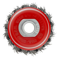 Щетка для УШМ, 65 мм, М14, Чашка, крученая проволока 0.5 мм Matrix 74620