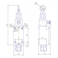 Аварийный тросовый выключатель АТВ-0304 ТЕКО 00-00041454