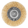 74448 Щетка для дрели, 75 мм, плоская со шпилькой, латунированная витая проволока Matrix 