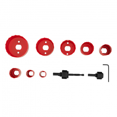 70473 Набор кольцевых пил по дереву, 19-64 мм, 11 предм. Matrix 