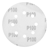Круг абразивный на ворсовой подложке под липучку, перфорированный, P 100, 125 мм, 5 шт. Matrix 73805