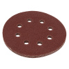 73803 Круг абразивный на ворсовой подложке под липучку, перфорированный, P 60, 125 мм, 5 шт. Matrix 