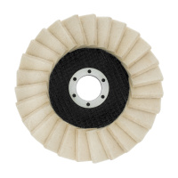 Круг полировальный лепестковый из натурального войлока 125 х 22.2 мм Matrix 75934