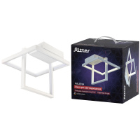 Люстра потолочная светодиодная, FALENA, 3 режима, 250х250х215мм, 24Вт, 2700K/4200K/6400K, 9м, белый, 51621 1, Ritter RITTER