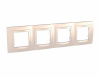 MGU2.008.25 UNICA Рамка 4 поста бежевая Schneider Electric 