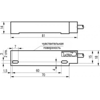 Датчик герконовый магниточувствительный бесконтактный MS UN1P-43 ТЕКО 00-00026655