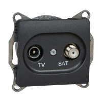 Розетка GLOSSA TV-SAT оконечная 1DB механизм Systeme Electric GSL000797