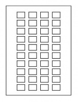 Лист с самоклеящимися символами без текста (40 круглых символов) Schneider Electric ZBY5100