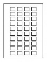 Лист с самоклеящимися символами без текста (40 круглых символов) Schneider Electric ZBY5100