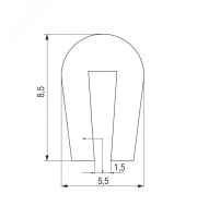 Профиль для защиты кромок лотка DKC 37559R