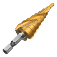 Сверло ступенчатое, 4-6-8-10-12-14-16-18-20 мм, HSS, спиральный проф., шестигр. хвостовик Matrix 72356