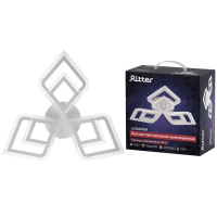 Люстра потолочная светодиодная диммируемая, LOSANGA, с ДУ, 3 режима, 622х572х85мм, 108Вт, 2700+6400К/4200К/6400+2700К, 33м кв, белый, 52929 7, Ritter RITTER