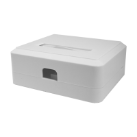 Розетка накладная SYSTEM под Keystone модуль 2p SUPRLAN SL-MB2