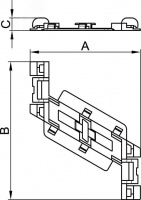 Фиксатор кабеля TR-E 200 DKC 07717