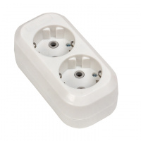 Колодка 2 гнезда c заземлением 16А Эксперт EKF AKB16-2