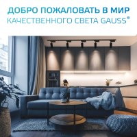 Коннектор для трековых шинопроводов AC 220В Белый IP20 Т-образный Track Gauss GAUSS TR110