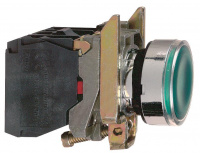 Кнопка зеленая возвратная 22 мм 24В с подсветкой Schneider Electric XB4BW33B5