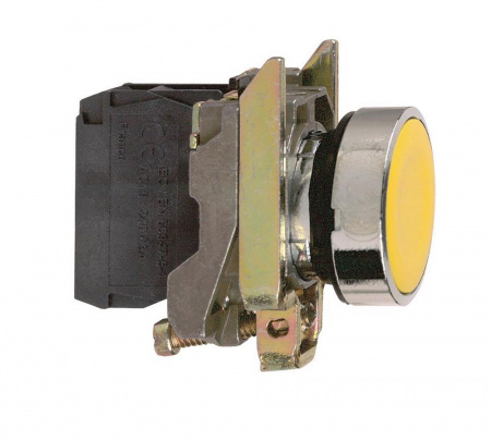 XB4BA51 Кнопка желтая без фиксации 22 мм 1но Schneider Electric 