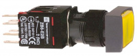 Кнопка квадратная с подсветкой желтая Schneider Electric XB6DW5B5B