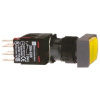 Кнопка квадратная с подсветкой желтая Schneider Electric XB6DW5B5B