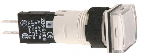 XB6CV1BB Лампа сигнальная 16ММ 12-24В белая квадратная Schneider Electric 