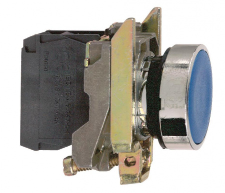 XB4BA61 Кнопка синяя без фиксации 22мм 1но Schneider Electric 