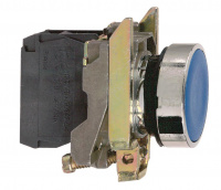Кнопка синяя без фиксации 22мм 1но Schneider Electric XB4BA61
