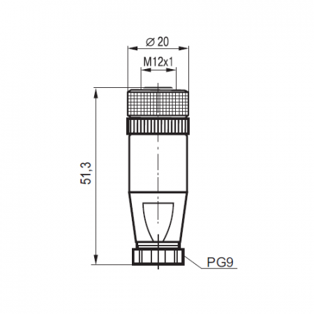 Соединитель CS S254R-3 (PG9) ТЕКО 07-00034323
