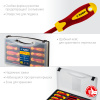 25268 Набор: Отвертки SL 3, 5, 6 / PH 1, 2 / PZ 1, 2, тестер 100-250 В, ''Профессионал'' , в кейсе, 8 предметов ЗУБР 