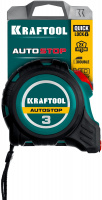 Профессиональная рулетка с автостопом AutoStop 3м х 16мм KRAFTOOL 3412-3-16