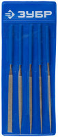 Набор ''ЭКСПЕРТ'' Надфили с алмазным напылением в пакете PVC, P 140, 140х75мм, 5 предметов ЗУБР 33386-140-H5