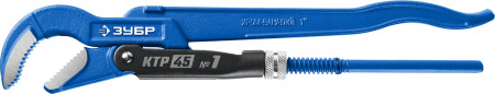 27337-1_z02 Ключ трубный, изогнутые губки КТР-45, №1 ЗУБР 
