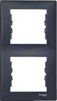Sedna Рамка двойная вертикальнаяальная графит Schneider Electric SDN5801170