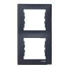 Sedna Рамка двойная вертикальнаяальная графит Schneider Electric SDN5801170