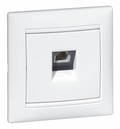 VALENA Розетка телефонная RJ11х1 в рамку белая Legrand/Daccord 774438