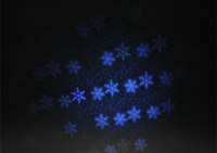 Проектор LED Снежинки мультирежим холодный свет 220V, IP44 ENIOP-04 ЭРА Б0041645