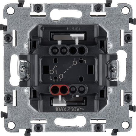 Valena LIFE Выключатель 10АХ 250В с лицевой панелью Безвинтовые зажимы Белый Legrand/Daccord 752401