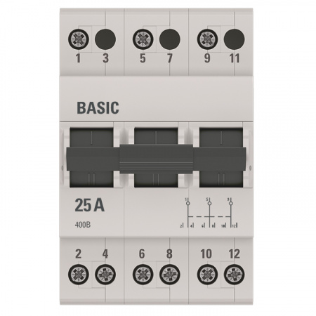 Переключатель трехпозиционный 3P 25А Basic EKF tps-3-25