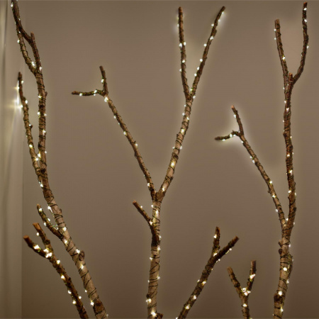 Светодиодная новогодняя гирлянда ENIN-2000G Нить теплый свет 200 м 2000 microled IP44 220В ЭРА Б0060426