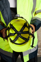 Защитная каска BASEBALL DIAMOND V UP из ABS лимонная с храповым механизмом Delta Plus DIAM5UPJAFL