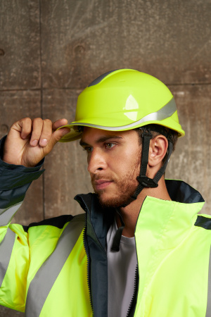 DIAM5UPJAFL Защитная каска BASEBALL DIAMOND V UP из ABS лимонная с храповым механизмом Delta Plus 