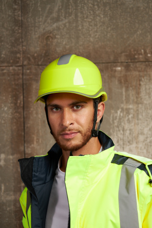 DIAM5UPJAFL Защитная каска BASEBALL DIAMOND V UP из ABS лимонная с храповым механизмом Delta Plus 