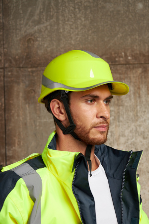 DIAM5UPJAFL Защитная каска BASEBALL DIAMOND V UP из ABS лимонная с храповым механизмом Delta Plus 