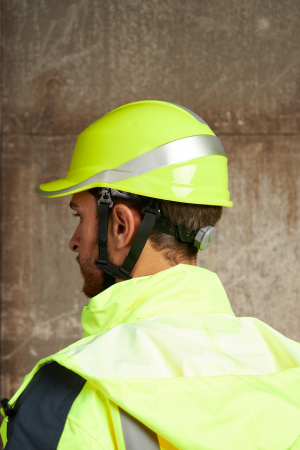 DIAM5UPJAFL Защитная каска BASEBALL DIAMOND V UP из ABS лимонная с храповым механизмом Delta Plus 