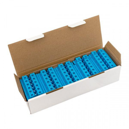 Клеммная колодка винтовая 10 UT синяя EKF scr-ut-10-b