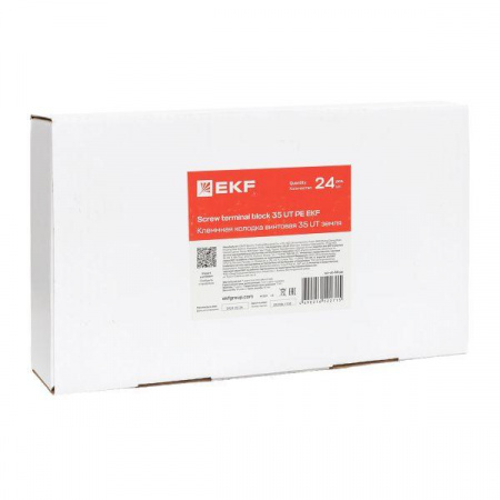 Клеммная колодка винтовая 35 UT земля EKF scr-ut-35-pe