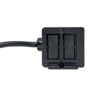 Встраиваемый настольный розеточный блок для крепления под столом, 8 модулей, C-Line EKF cl-vnbu-8-s